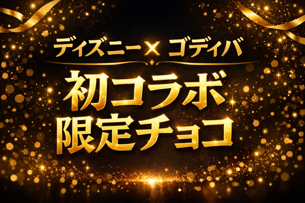 ディズニー×ゴディバ初コラボの限定チョコを告知するアイキャッチ画像