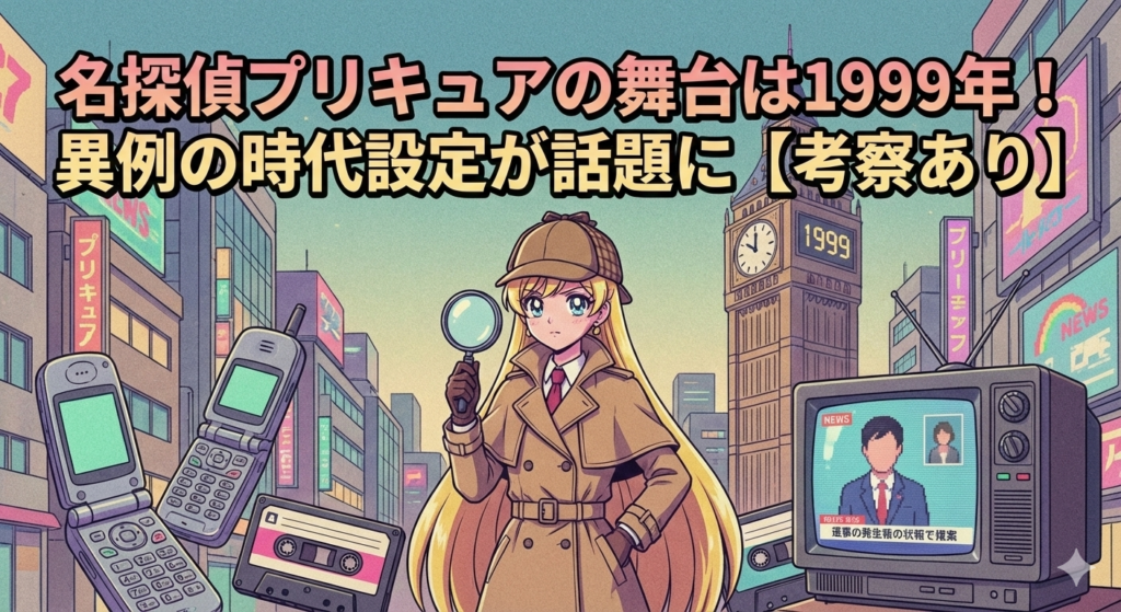 名探偵プリキュアが1999年を舞台に描かれる新作アニメの世界観を表現したビジュアル