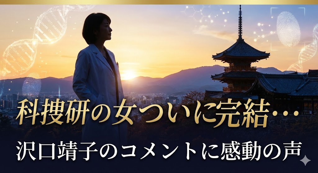『科捜研の女』完結・沢口靖子のコメントに感動の声｜ドラマのアイキャッチ画像