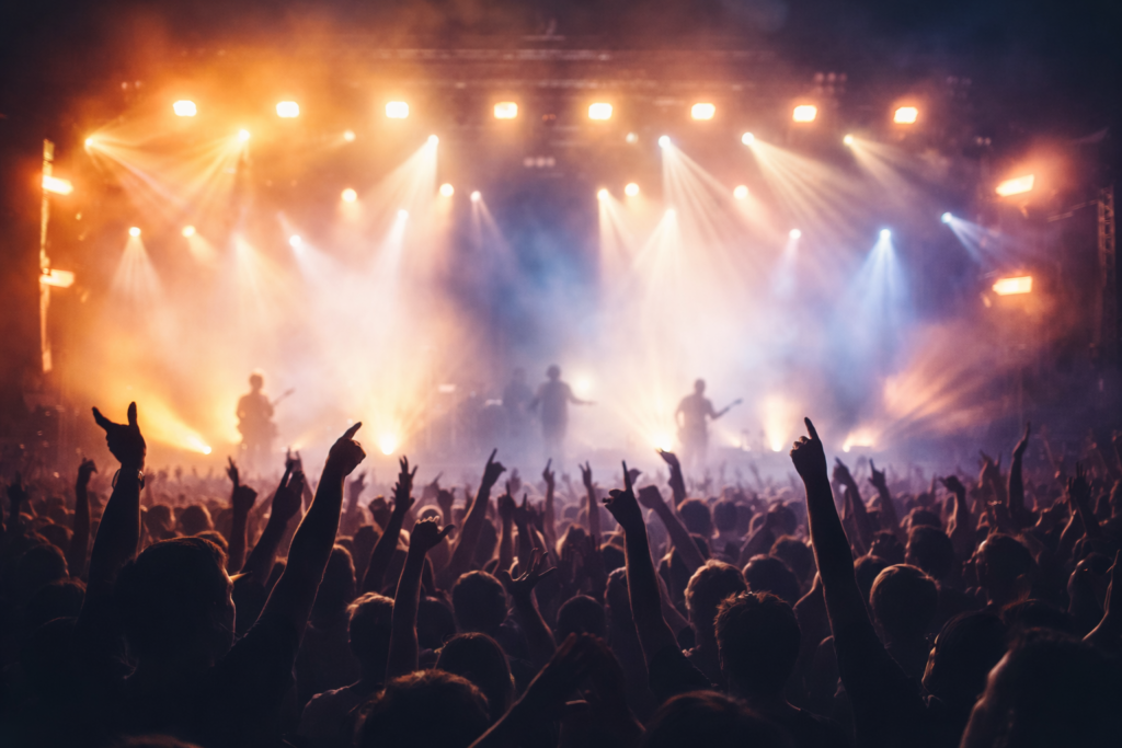 King Gnuライブ会場をイメージした観客シルエットの画像